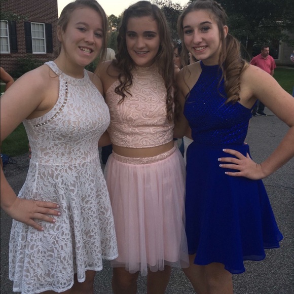 Alyce Paris Homecoming Dress-royal blue - Picture 5 of 6